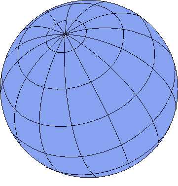 Earth's wireframe model